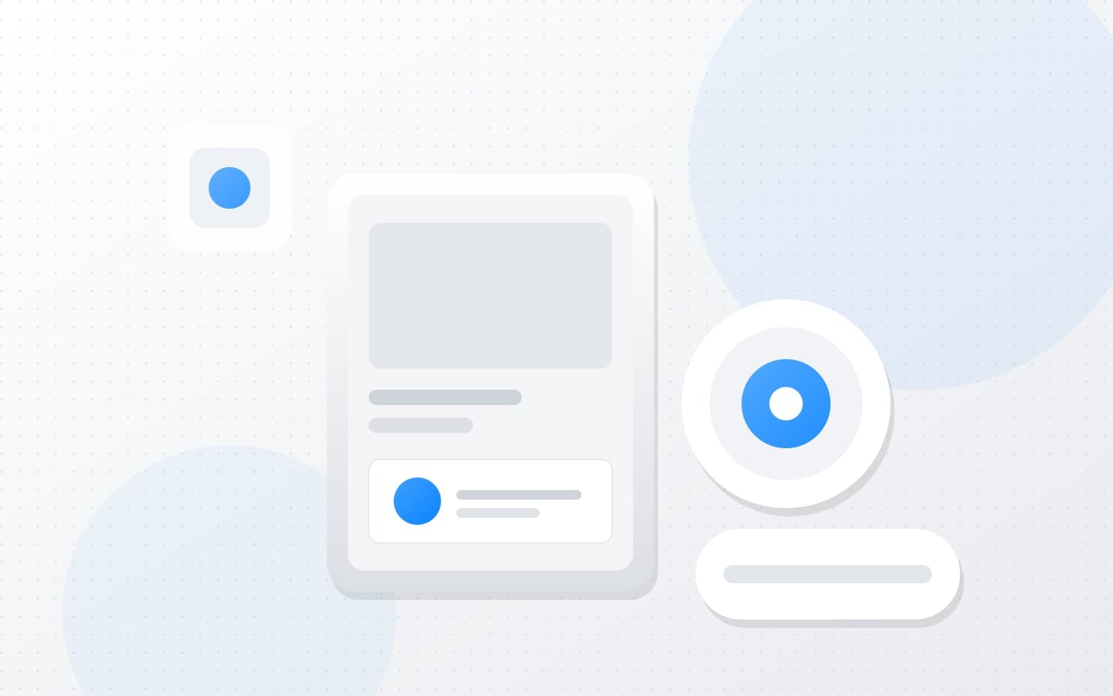 Curated tech products arranged on a light surface